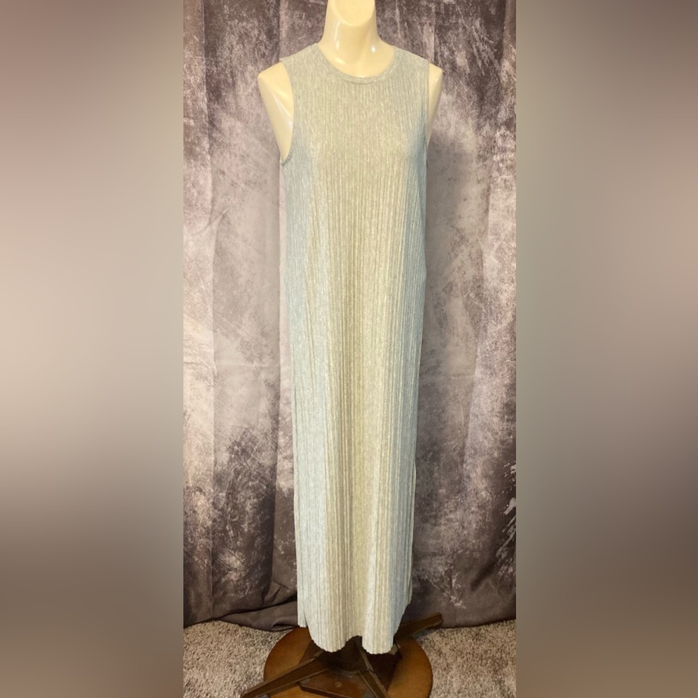 A new day sleeveless plisse dress gray XS NWOT